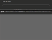 Tablet Screenshot of may30.com